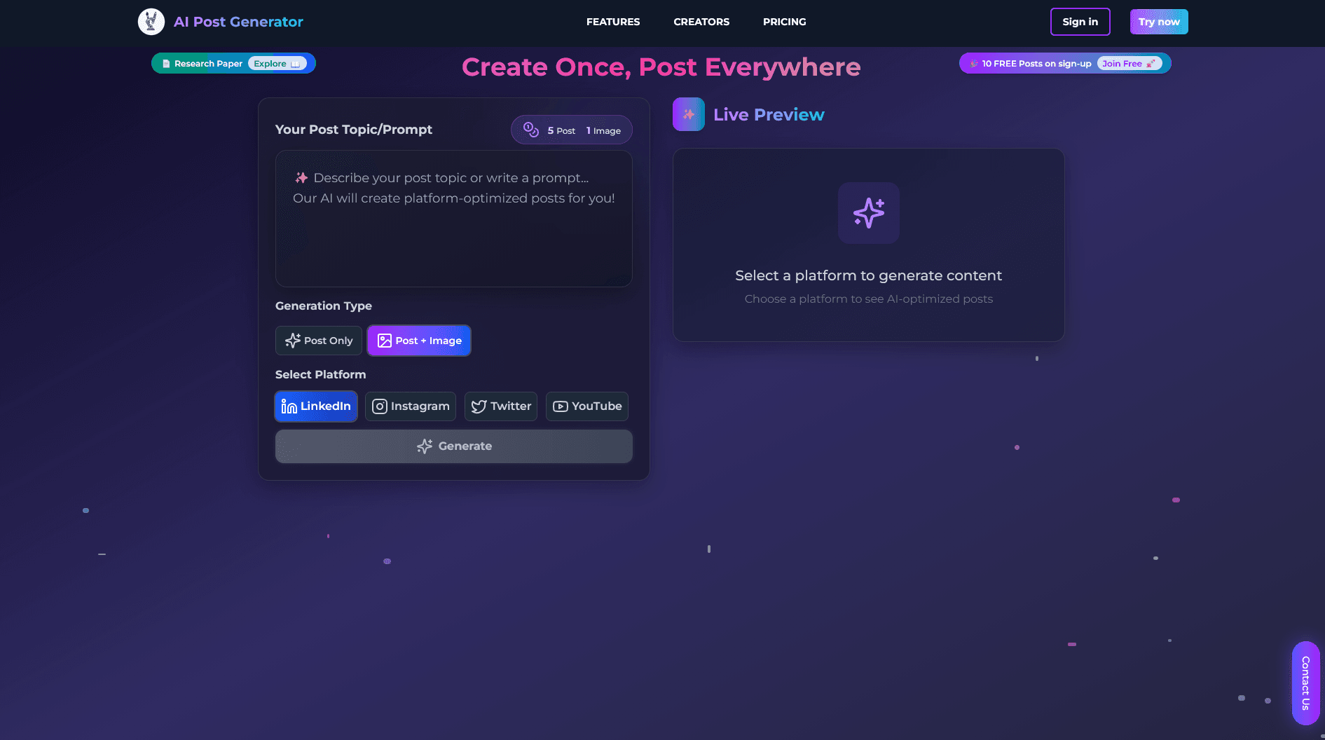 AI POST GENERATOR