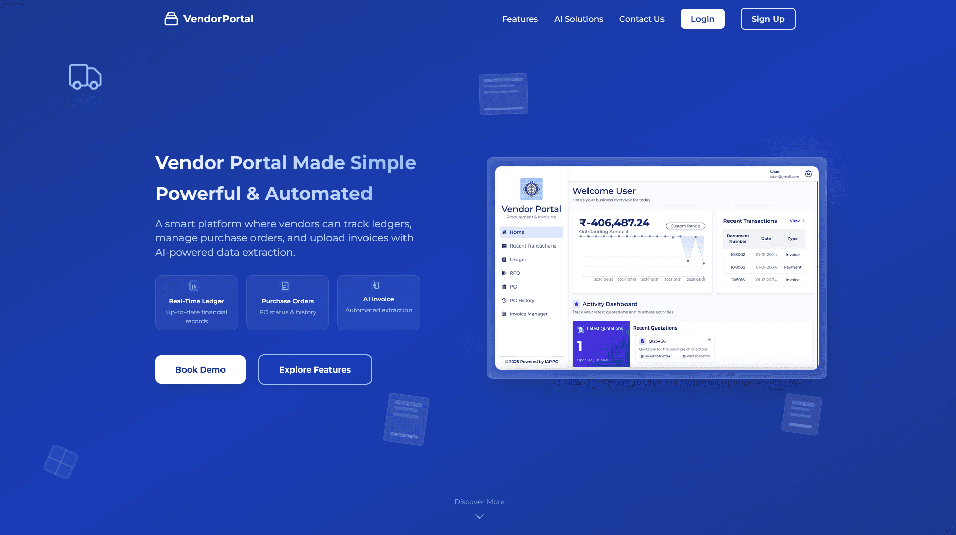 Vendor Management Portal